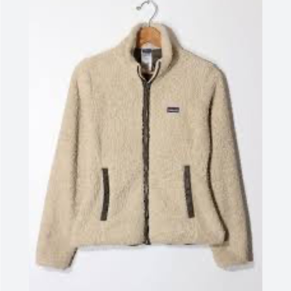 Patagonia Beige Teddy Fleece Jacket